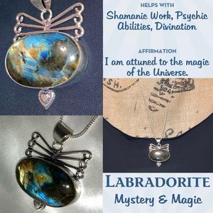 Hot Labradorite Gemstone Handmade Pendant Necklace